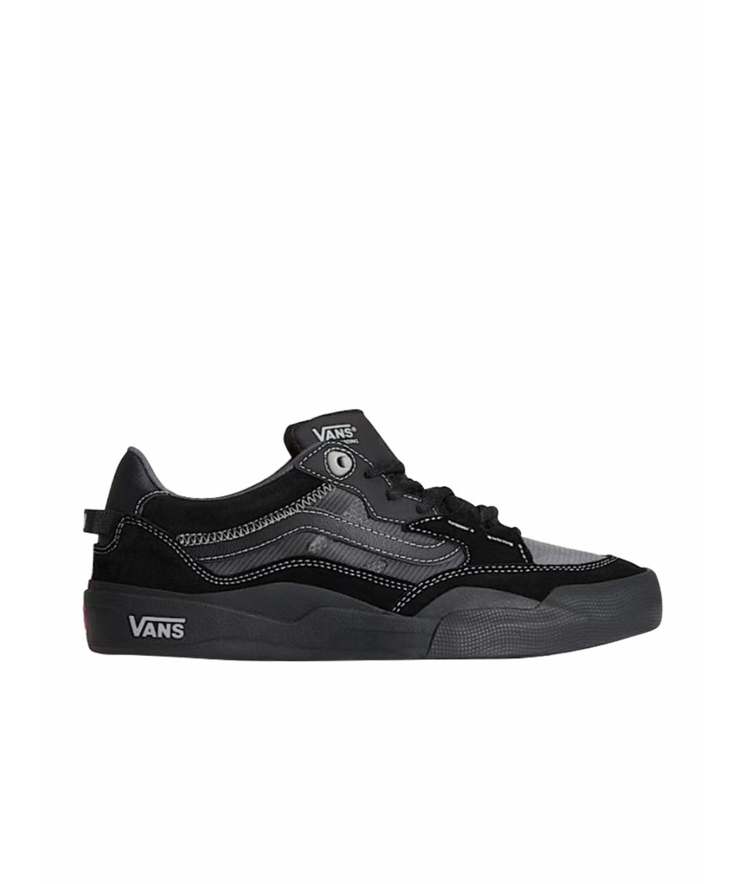 VANS Черные кожаные низкие кроссовки / кеды, фото 1