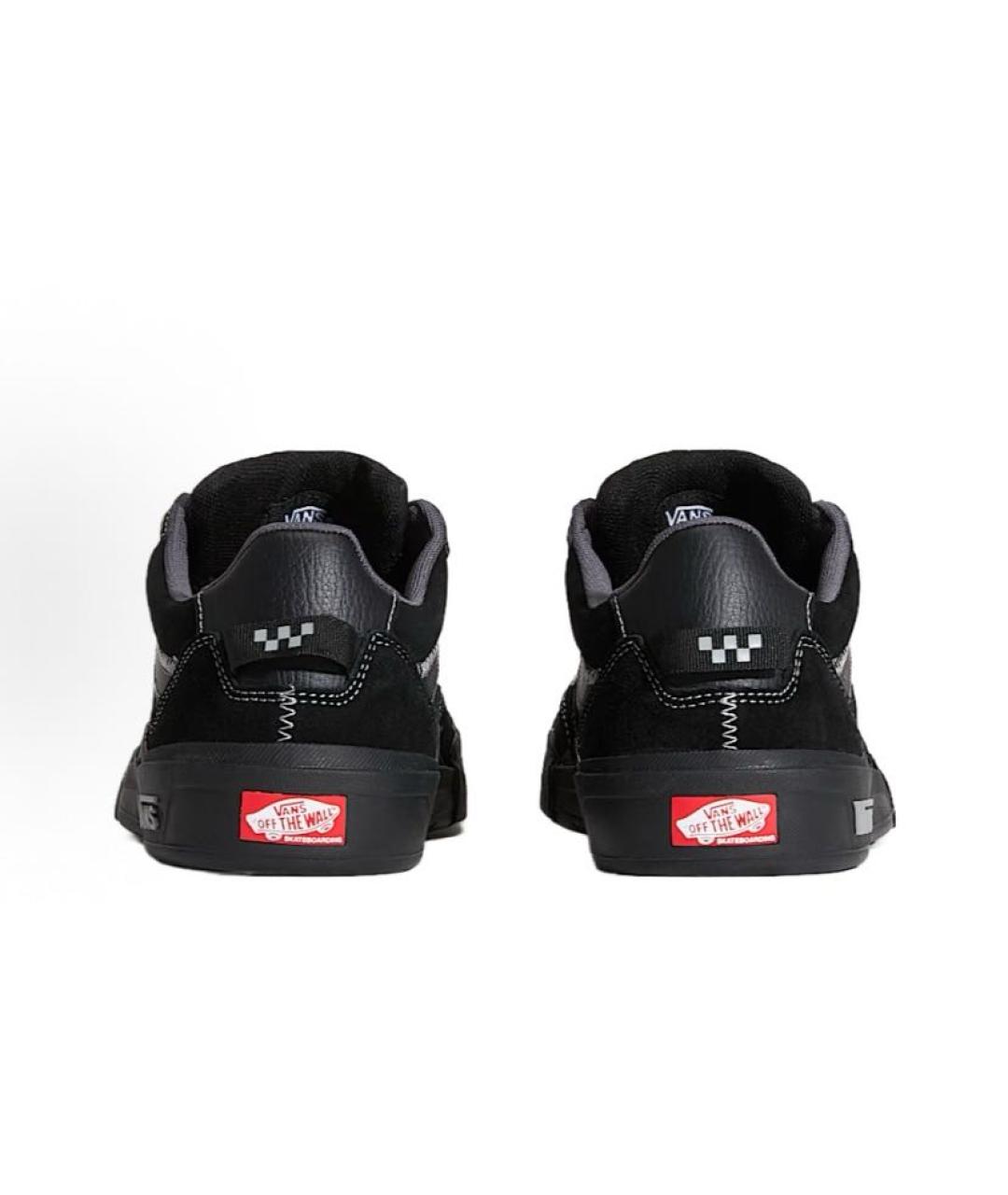 VANS Черные кожаные низкие кроссовки / кеды, фото 4