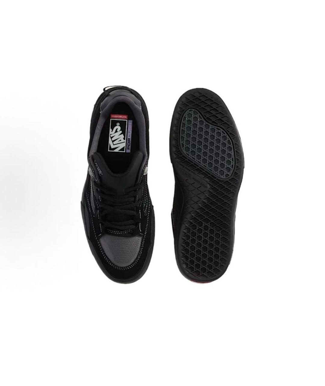 VANS Черные кожаные низкие кроссовки / кеды, фото 5