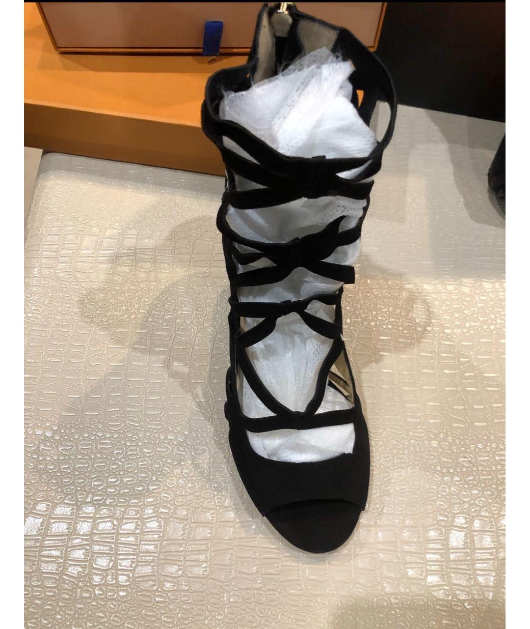 JIMMY CHOO Черные замшевые балетки, фото 2