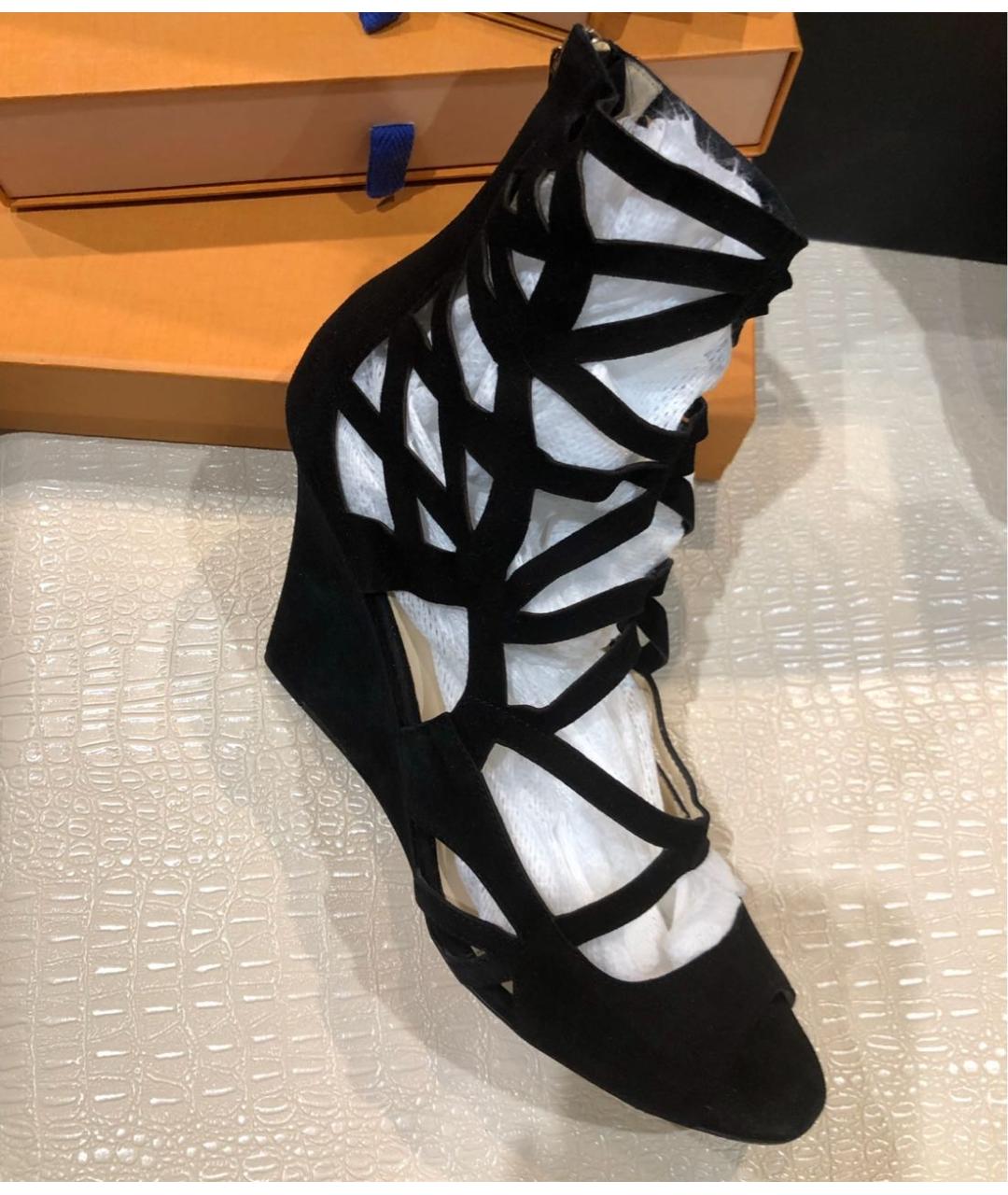 JIMMY CHOO Черные замшевые балетки, фото 3