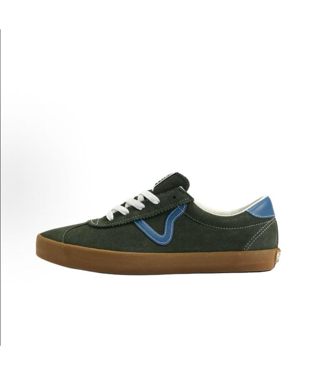 VANS Зеленые замшевые низкие кроссовки / кеды, фото 2