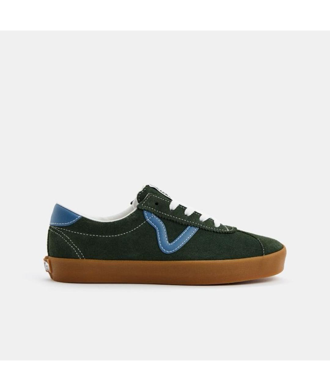 VANS Зеленые замшевые низкие кроссовки / кеды, фото 6