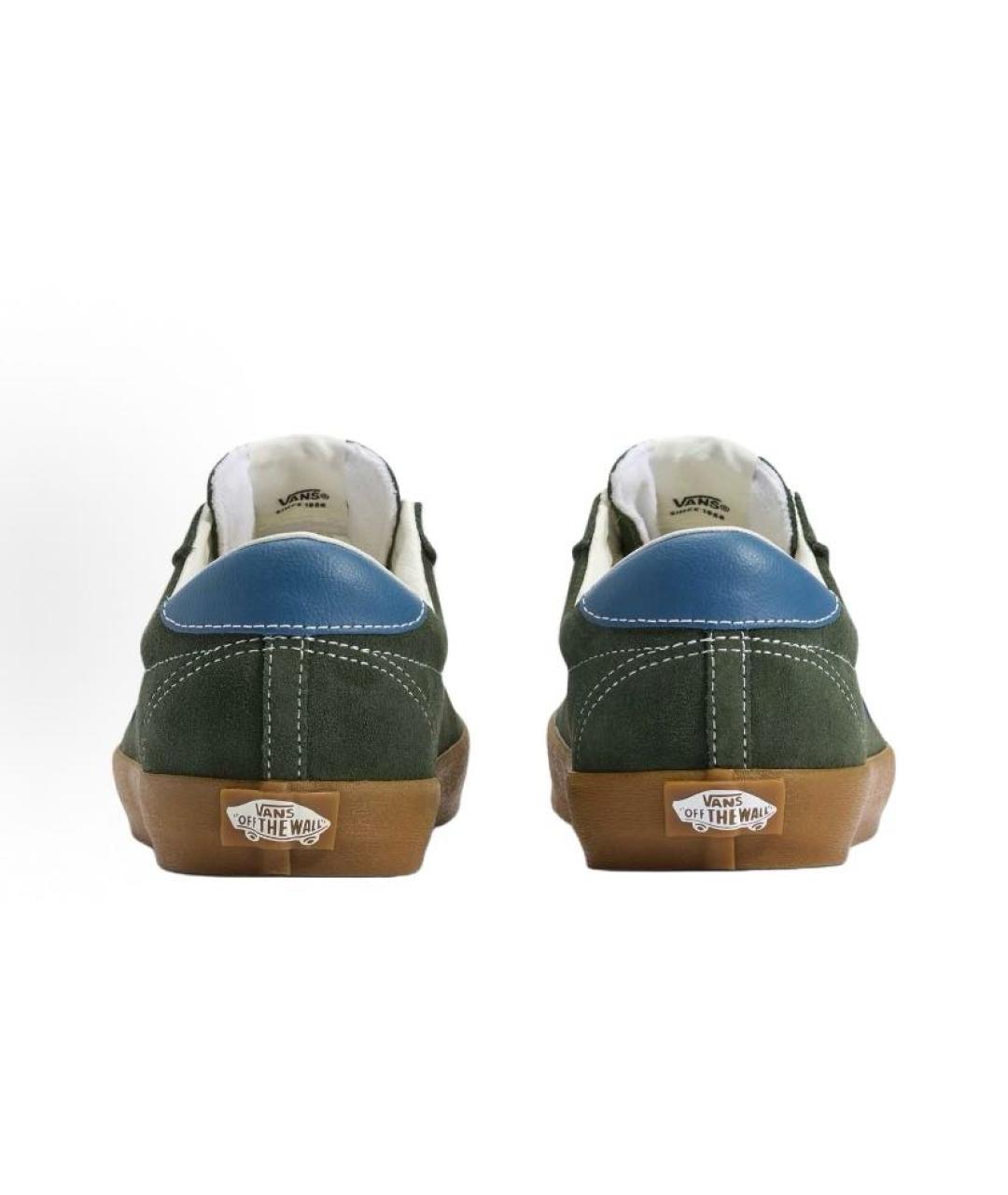 VANS Зеленые замшевые низкие кроссовки / кеды, фото 4
