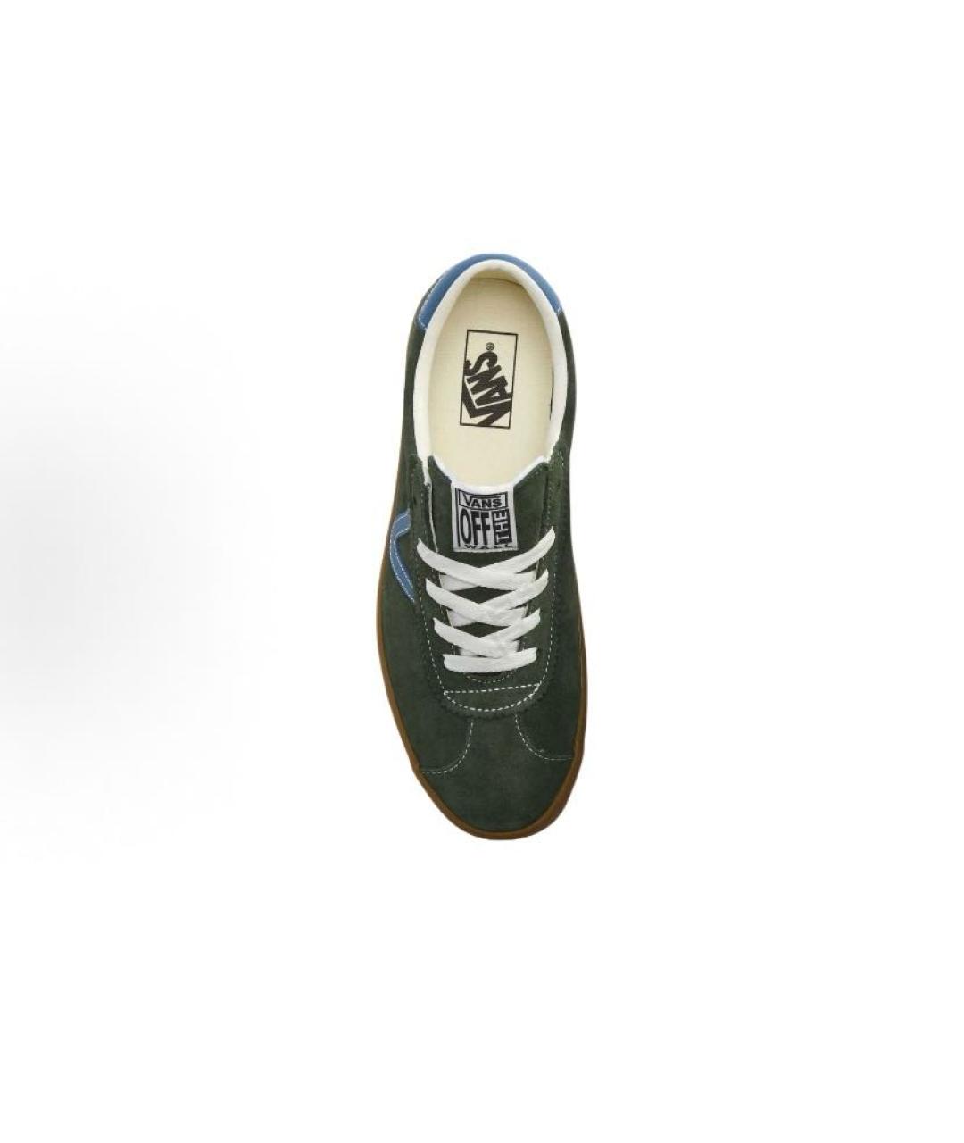 VANS Зеленые замшевые низкие кроссовки / кеды, фото 3