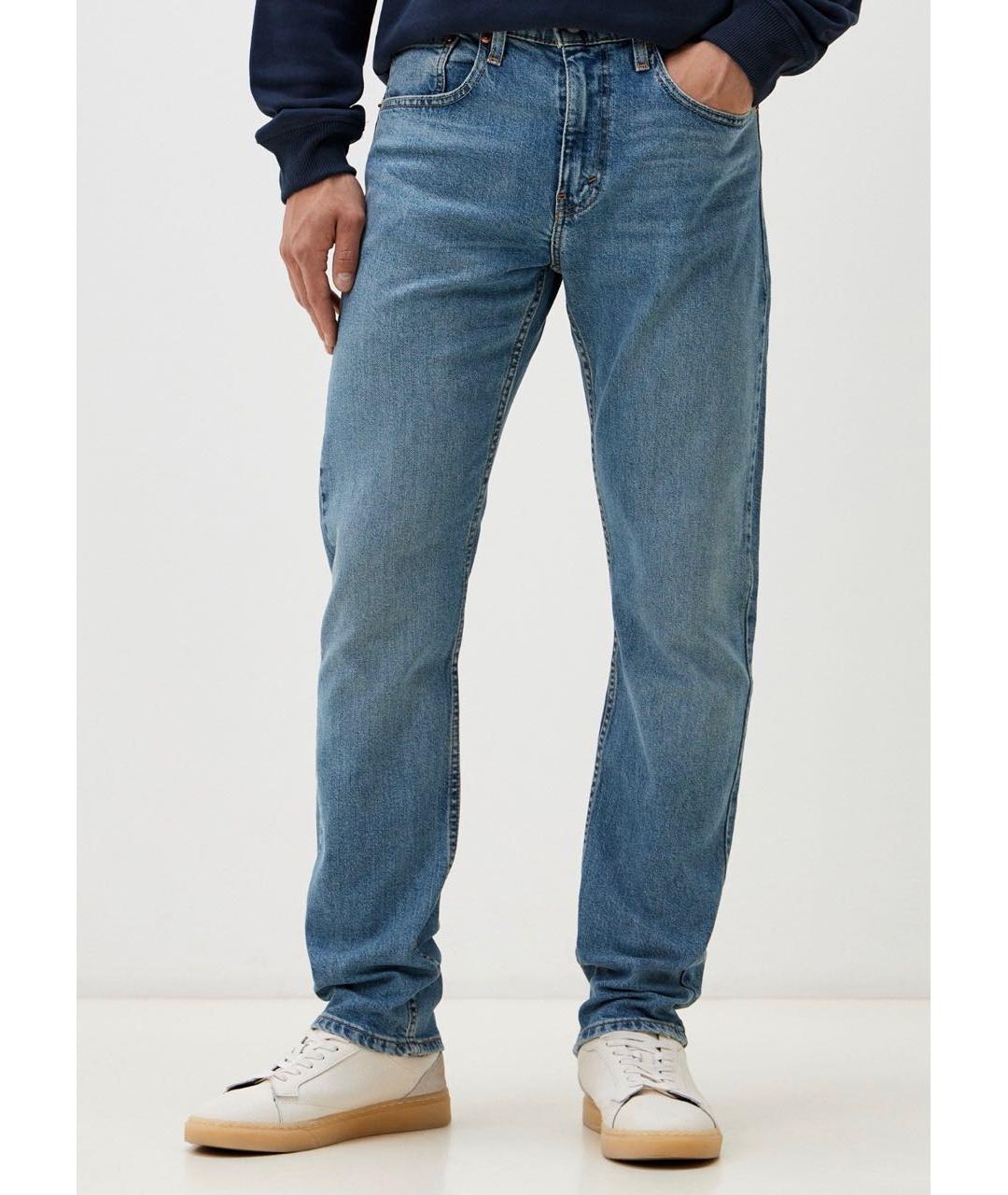 LEVI'S Синие хлопко-эластановые джинсы скинни, фото 5