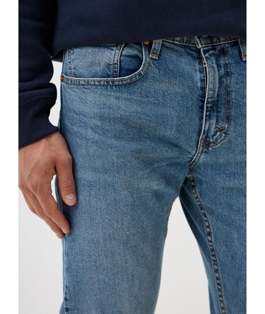 LEVI'S Синие хлопко-эластановые джинсы скинни, фото 7