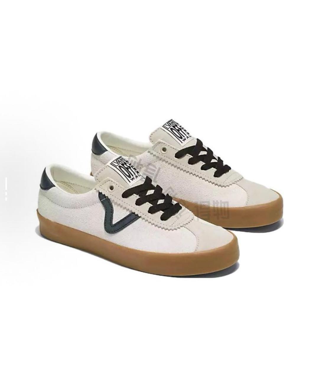 VANS Бежевые замшевые низкие кроссовки / кеды, фото 3