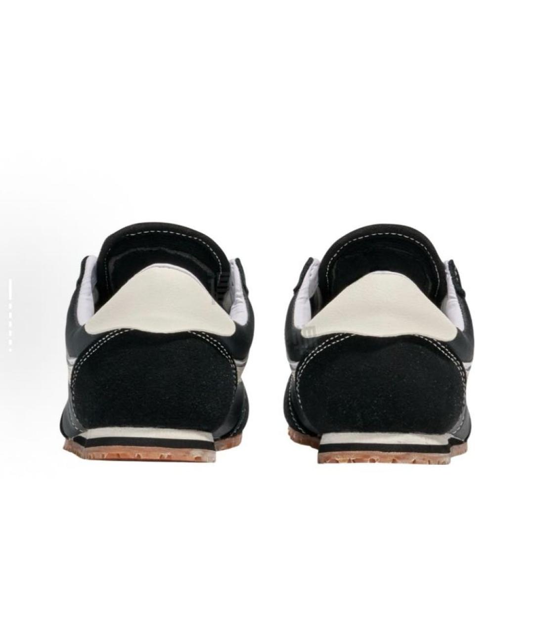 VANS Черные текстильные низкие кроссовки / кеды, фото 4