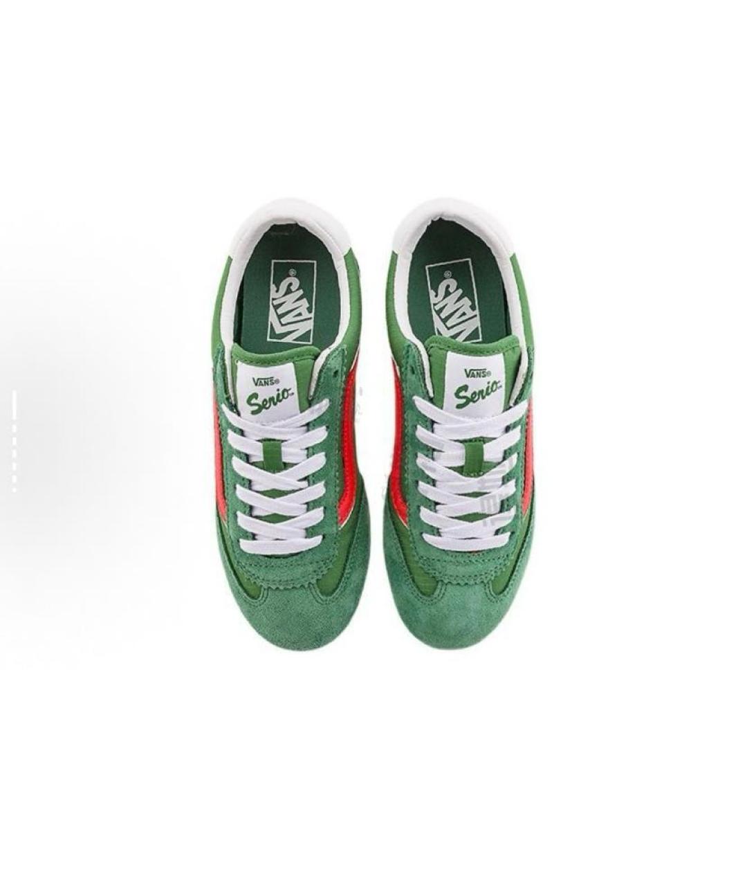 VANS Зеленые текстильные низкие кроссовки / кеды, фото 4