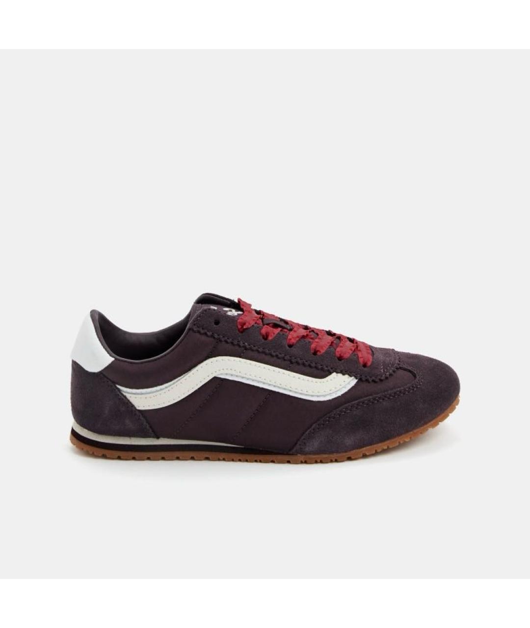 VANS Бордовые текстильные низкие кроссовки / кеды, фото 6