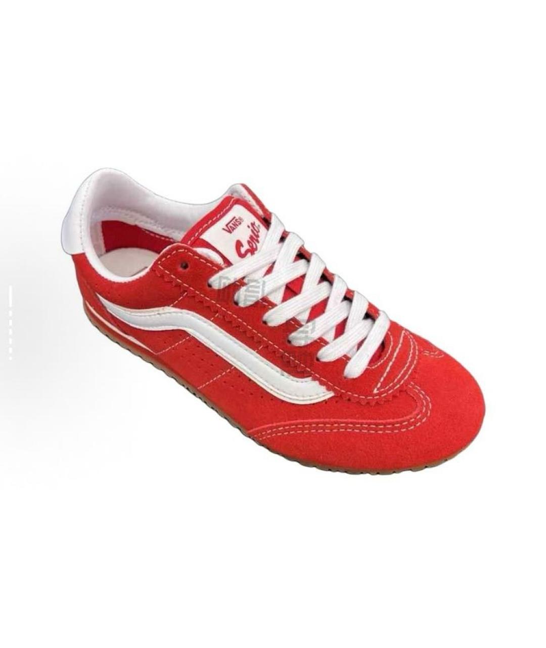 VANS Красные замшевые низкие кроссовки / кеды, фото 4