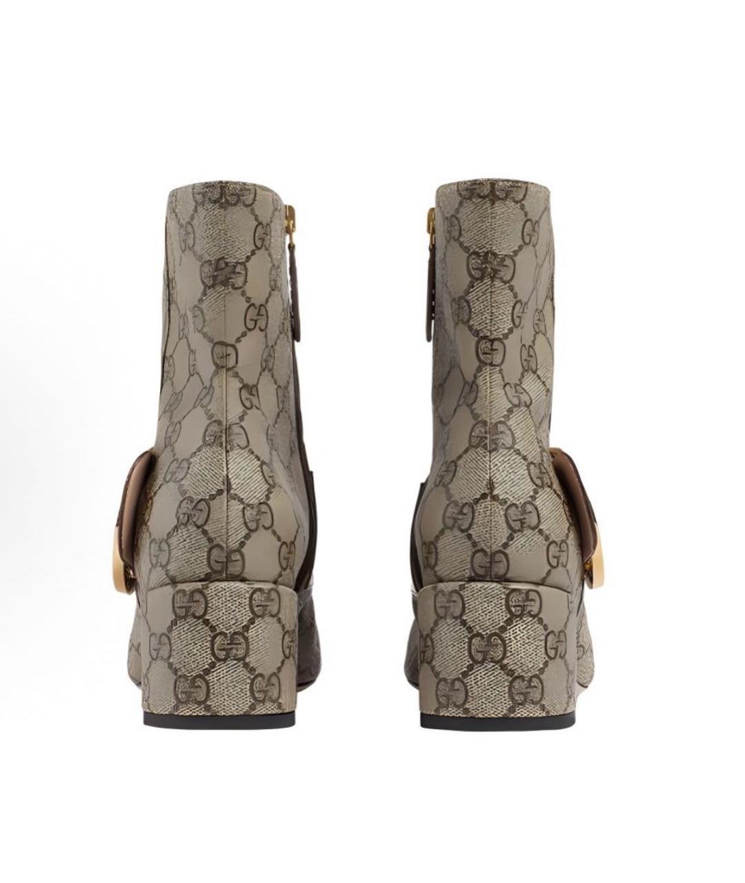 GUCCI Бежевые полусапоги, фото 4
