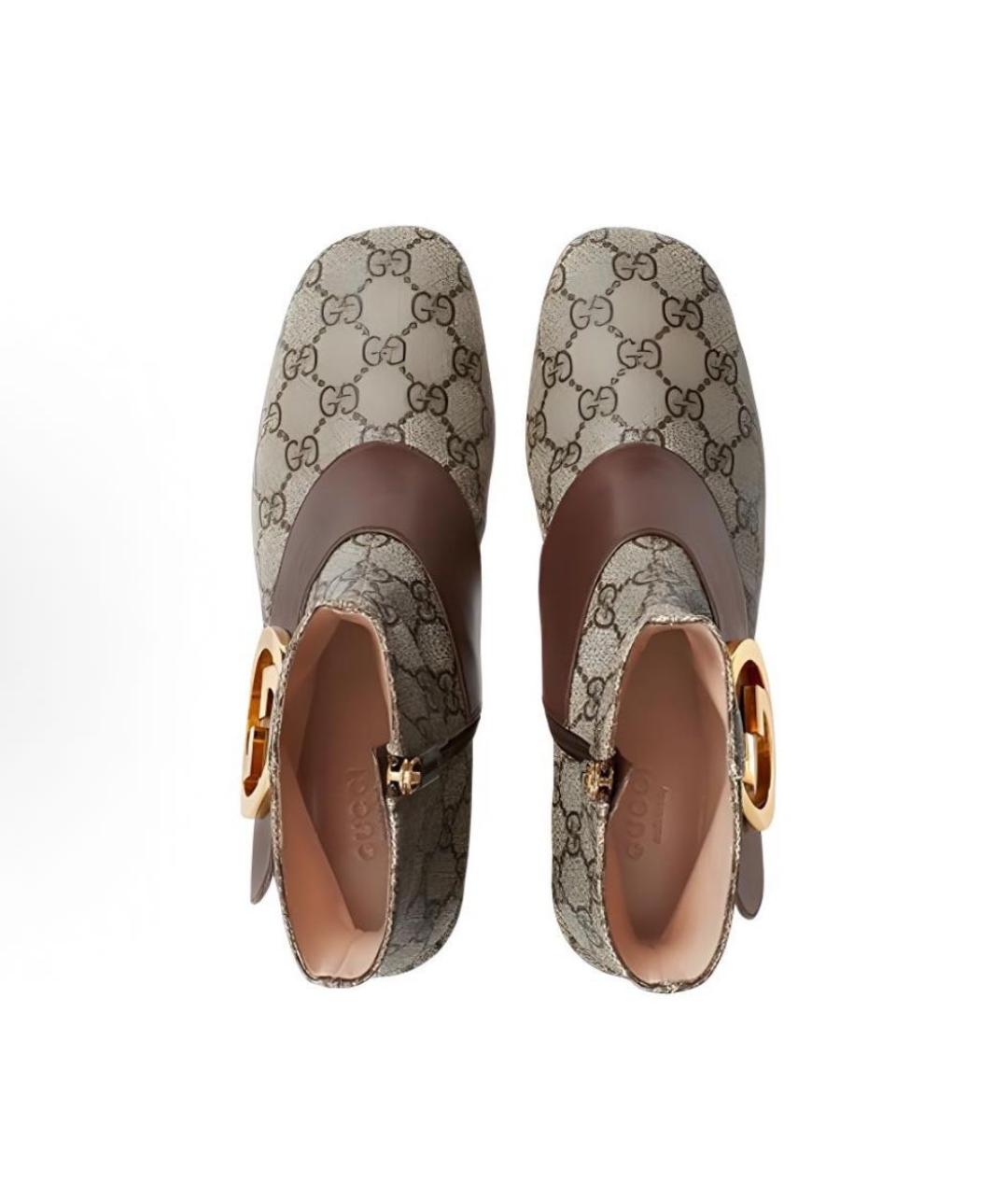 GUCCI Бежевые полусапоги, фото 3