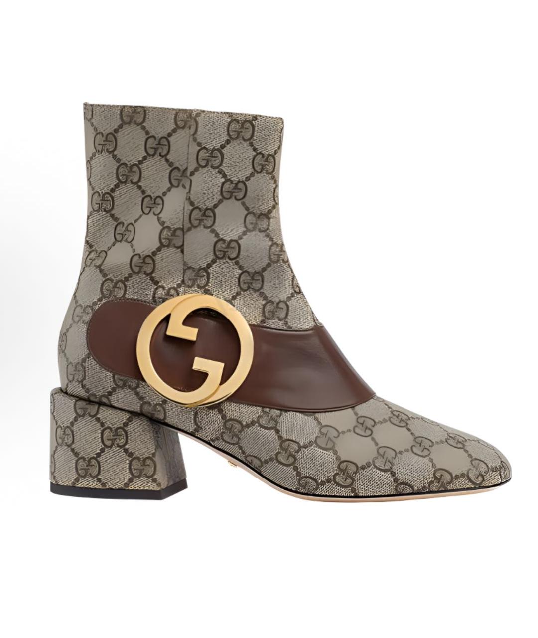 GUCCI Бежевые полусапоги, фото 5