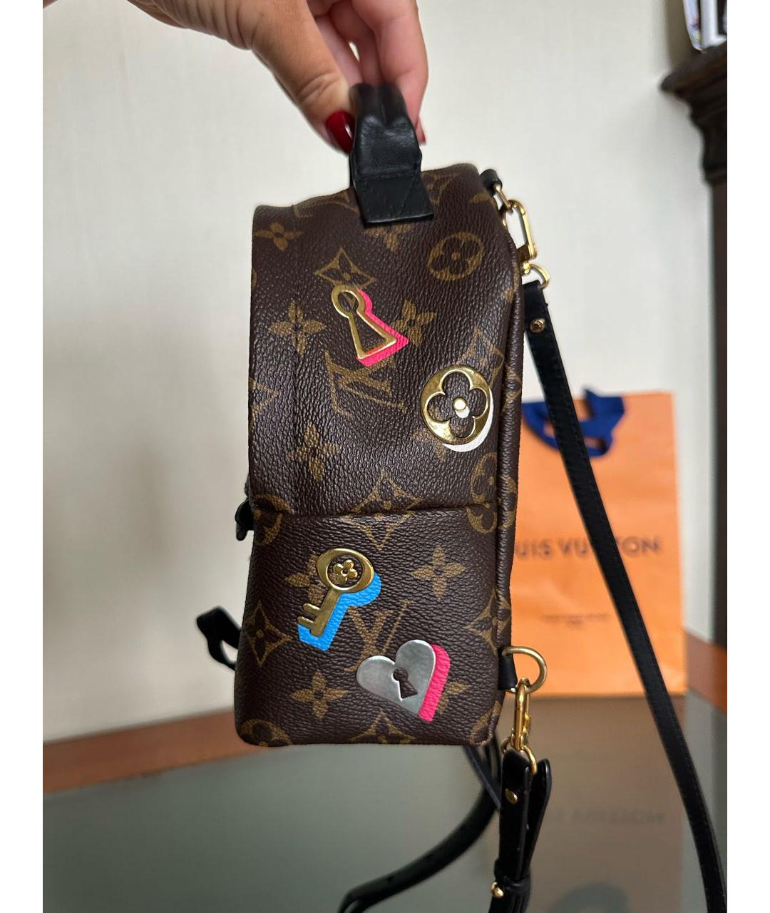 LOUIS VUITTON Коричневый рюкзак, фото 4