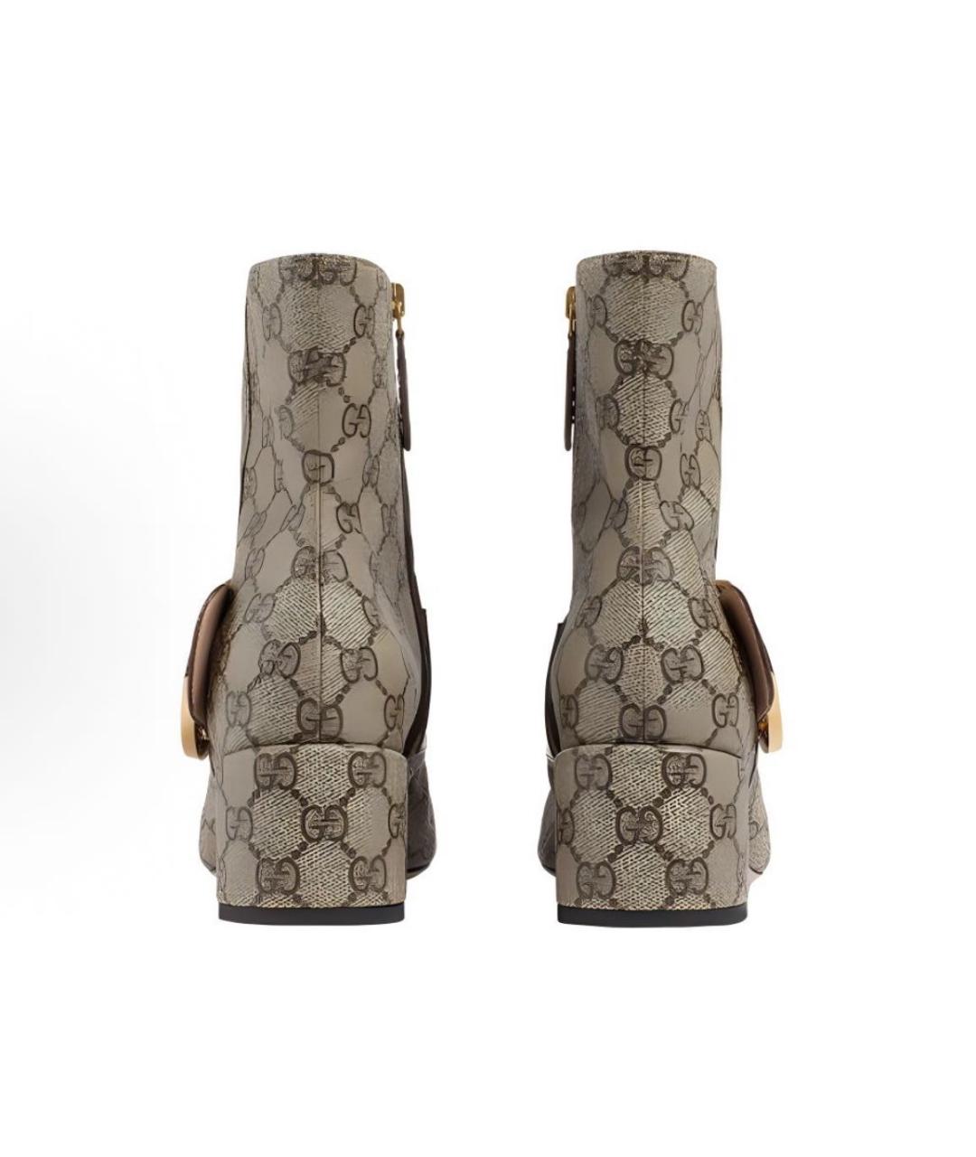 GUCCI Бежевые полусапоги, фото 4