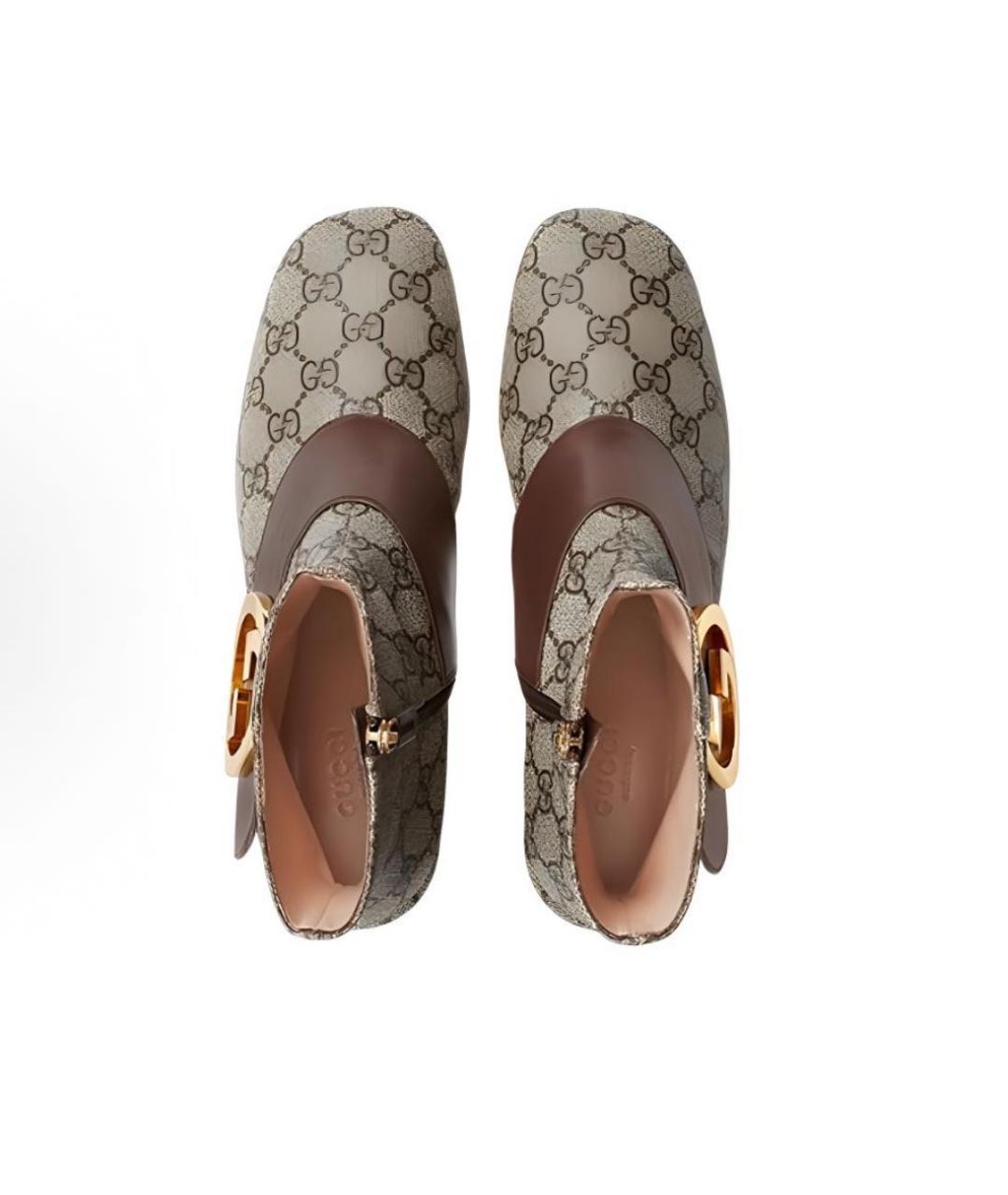 GUCCI Бежевые полусапоги, фото 3
