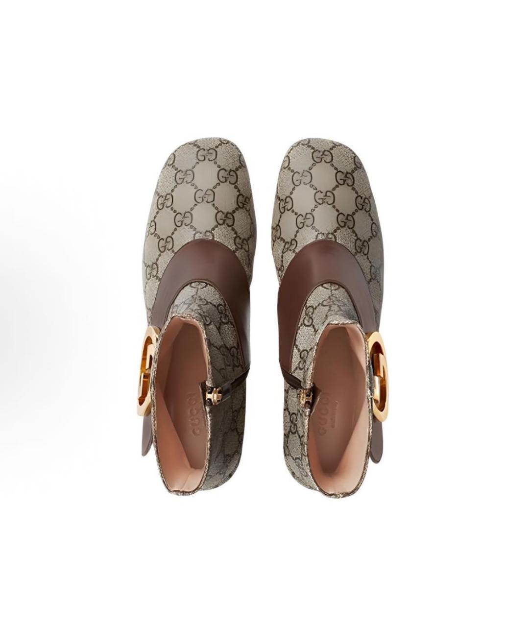GUCCI Бежевые полусапоги, фото 3