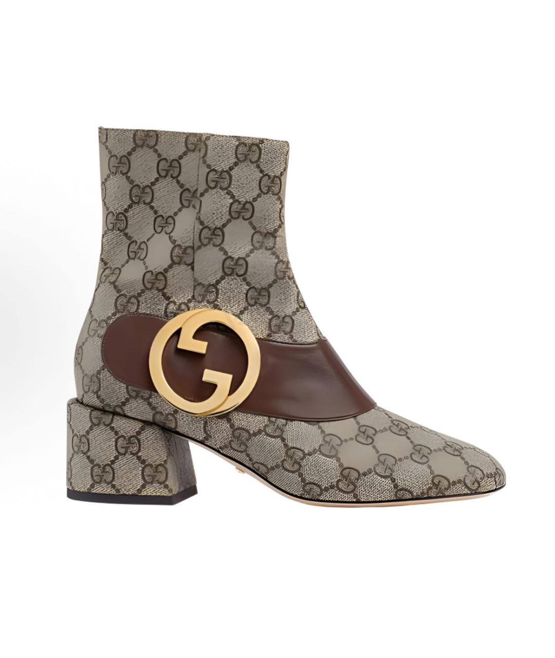 GUCCI Бежевые полусапоги, фото 5