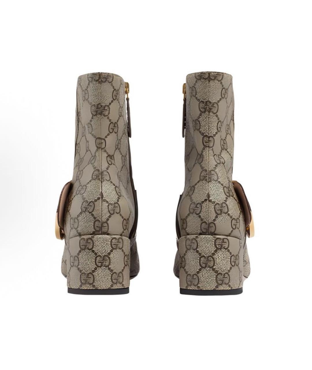 GUCCI Бежевые полусапоги, фото 4