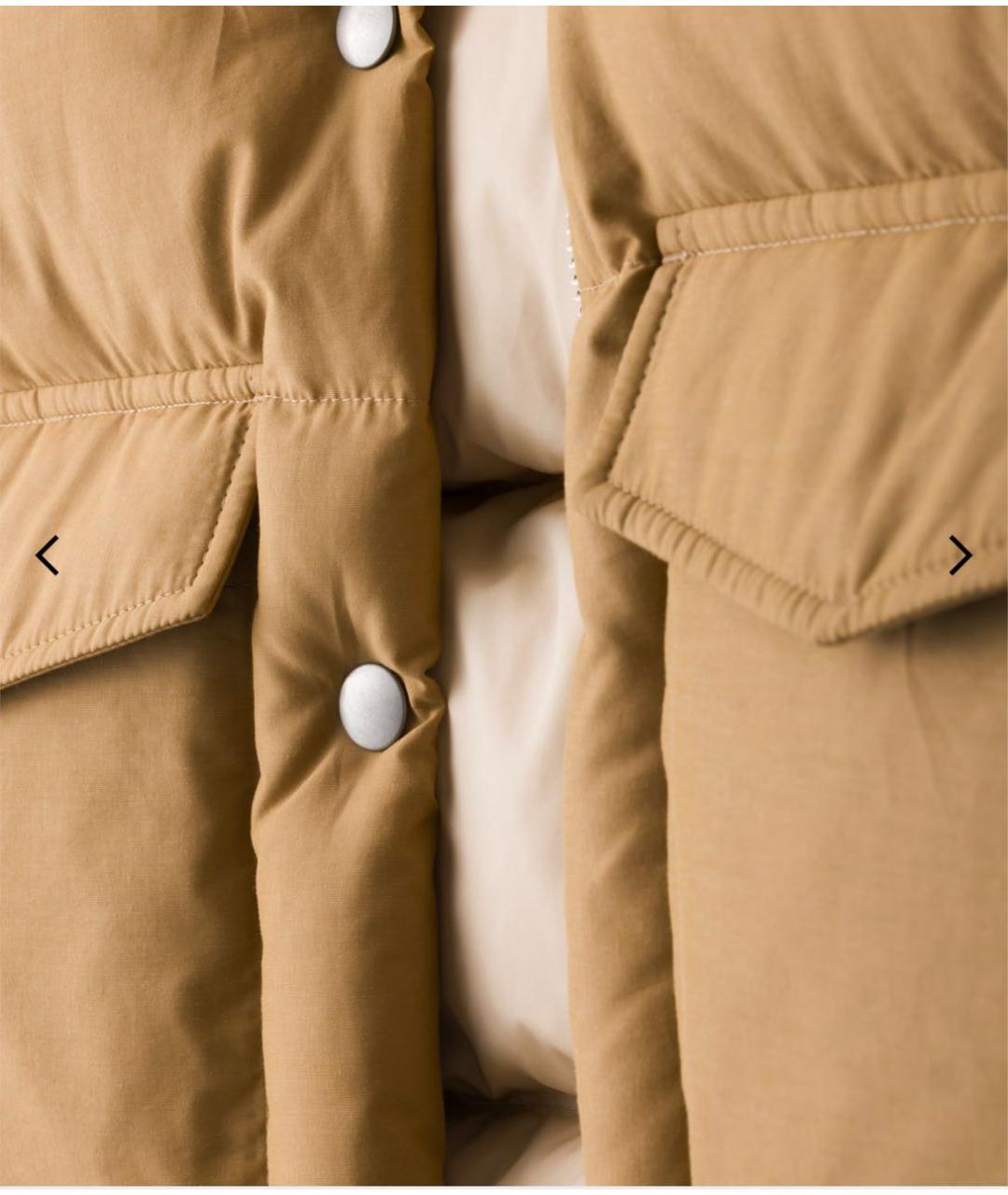 PRADA Бежевый полиэстеровый пуховик, фото 4