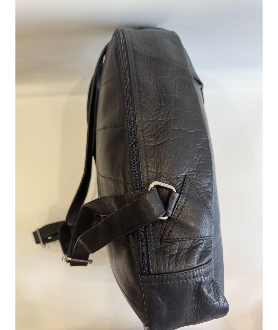 111SKIN Черный кожаный рюкзак, фото 3