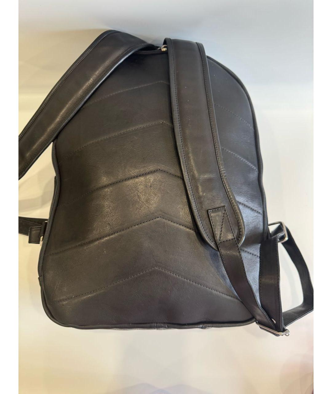 111SKIN Черный кожаный рюкзак, фото 2