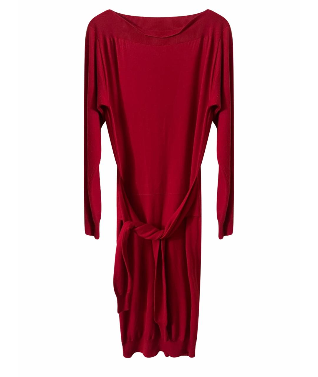 MM6 MAISON MARGIELA Красная шерстяная футболка, фото 1