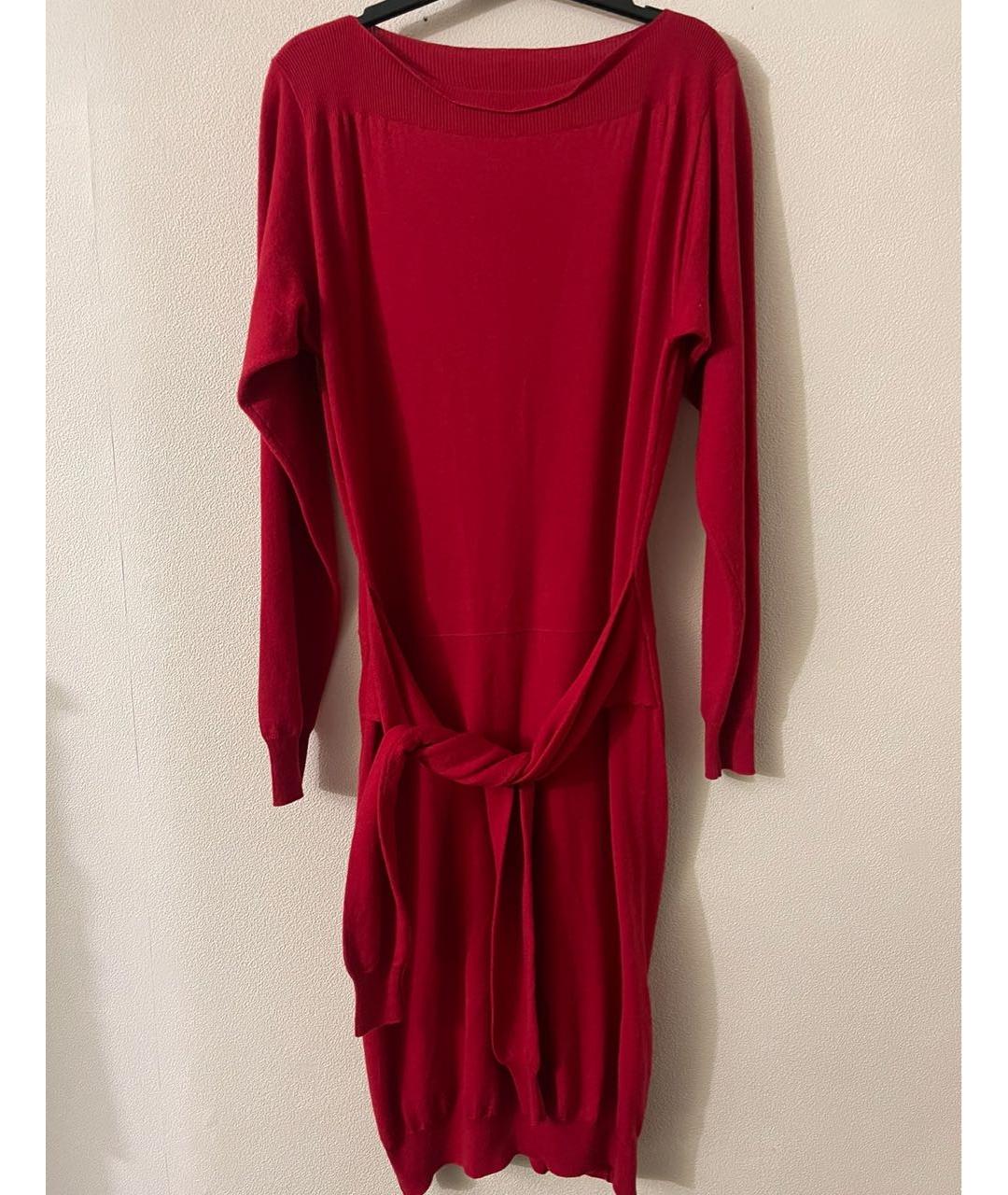 MM6 MAISON MARGIELA Красная шерстяная футболка, фото 5