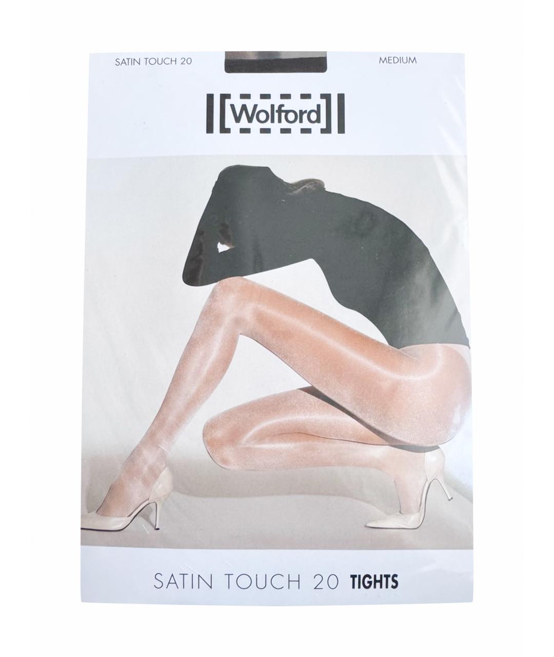 WOLFORD Коричневые носки, чулки и колготы, фото 1