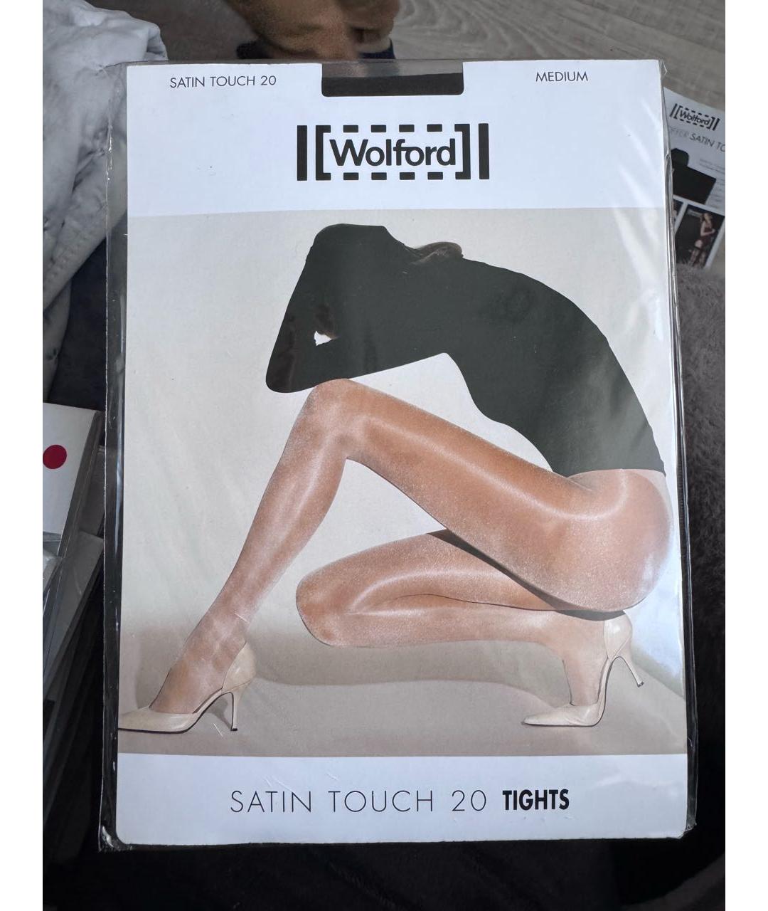 WOLFORD Коричневые носки, чулки и колготы, фото 4