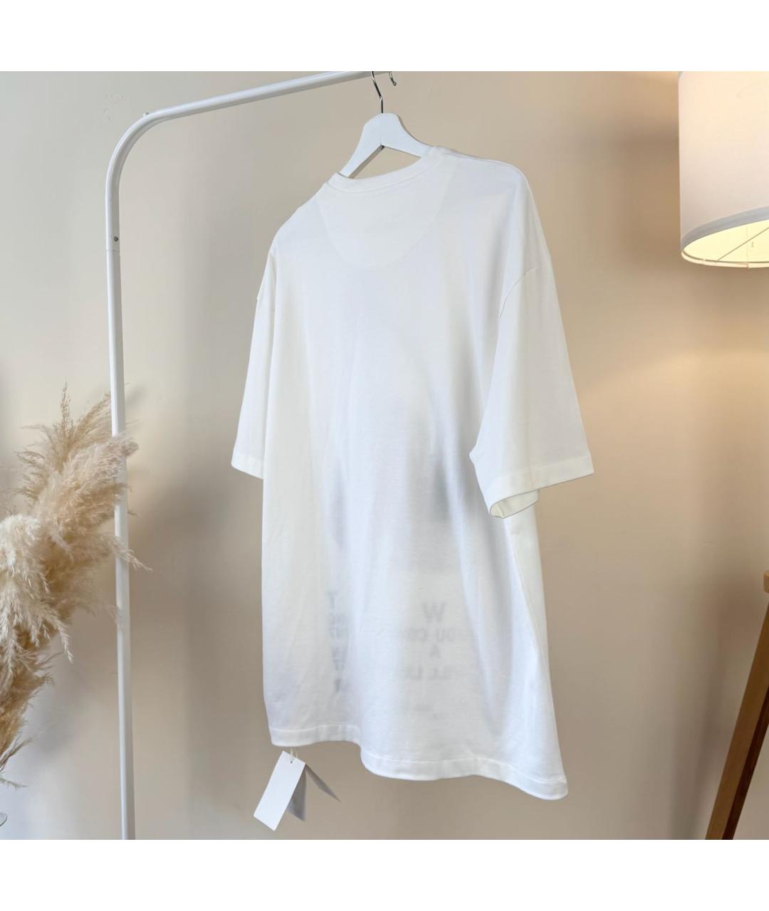 JIL SANDER Бежевая хлопковая футболка, фото 3
