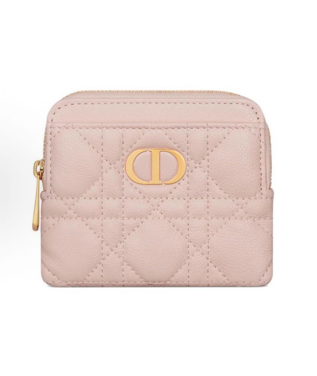 CHRISTIAN DIOR Розовый кошелек из искусственной кожи, фото 6