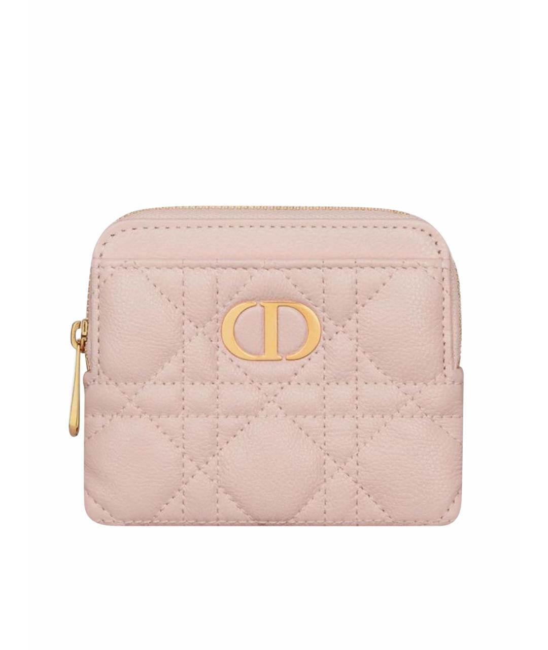 CHRISTIAN DIOR Розовый кошелек из искусственной кожи, фото 1