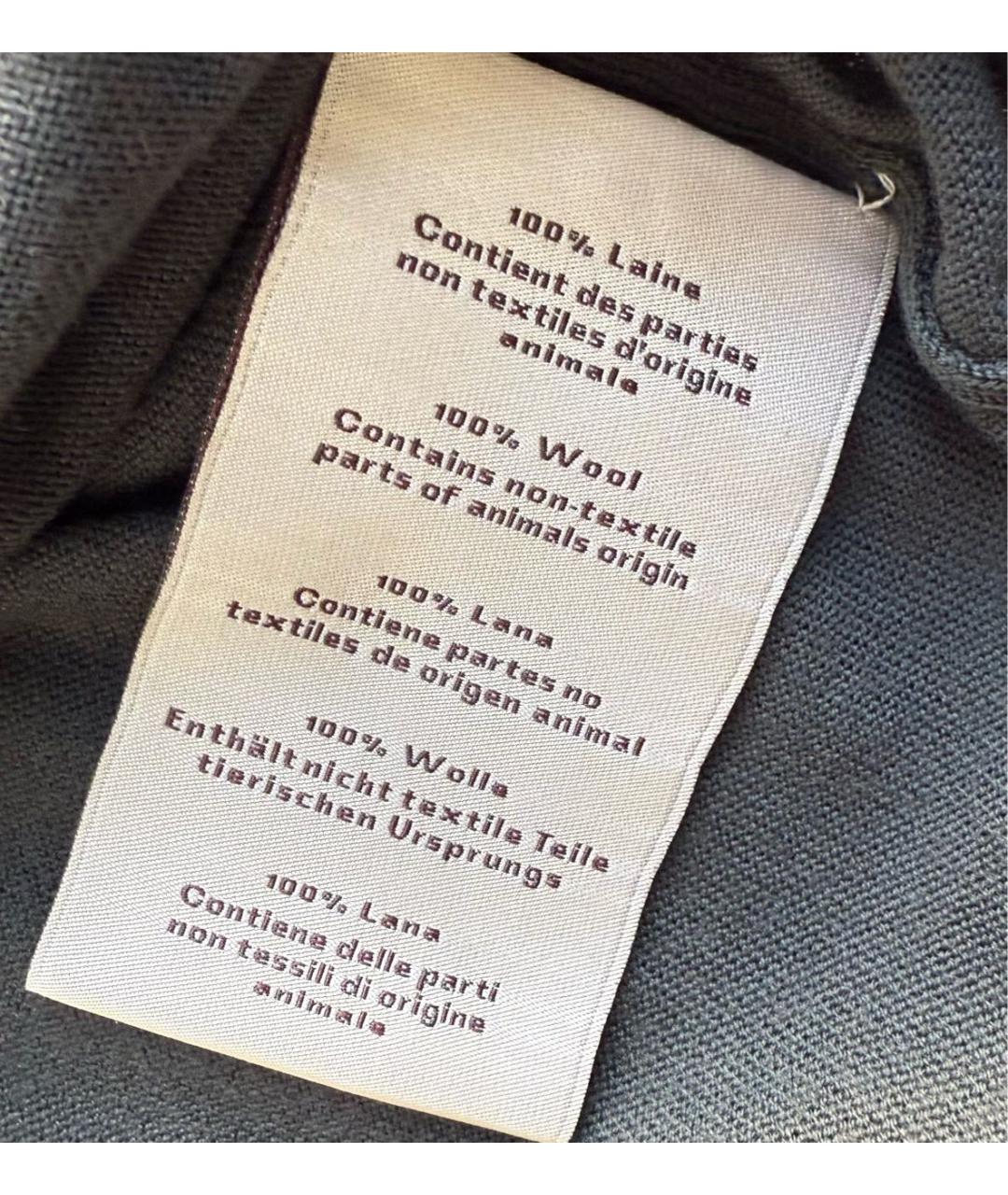 HERMES Антрацитовый шерстяной кардиган, фото 4