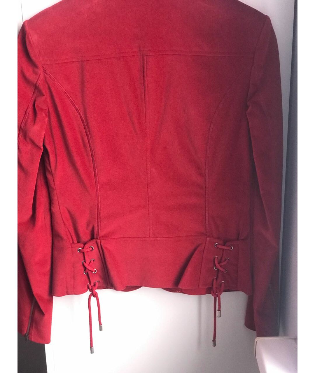 COSTUME NATIONAL Красный велюровый жакет/пиджак, фото 2