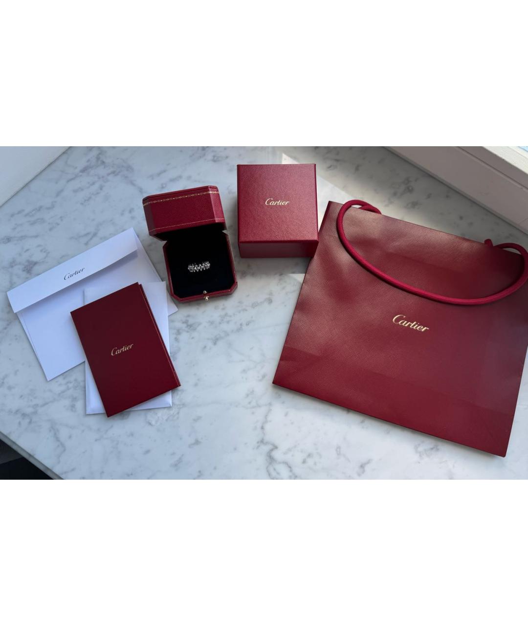 CARTIER Серебряное кольцо из белого золота, фото 2