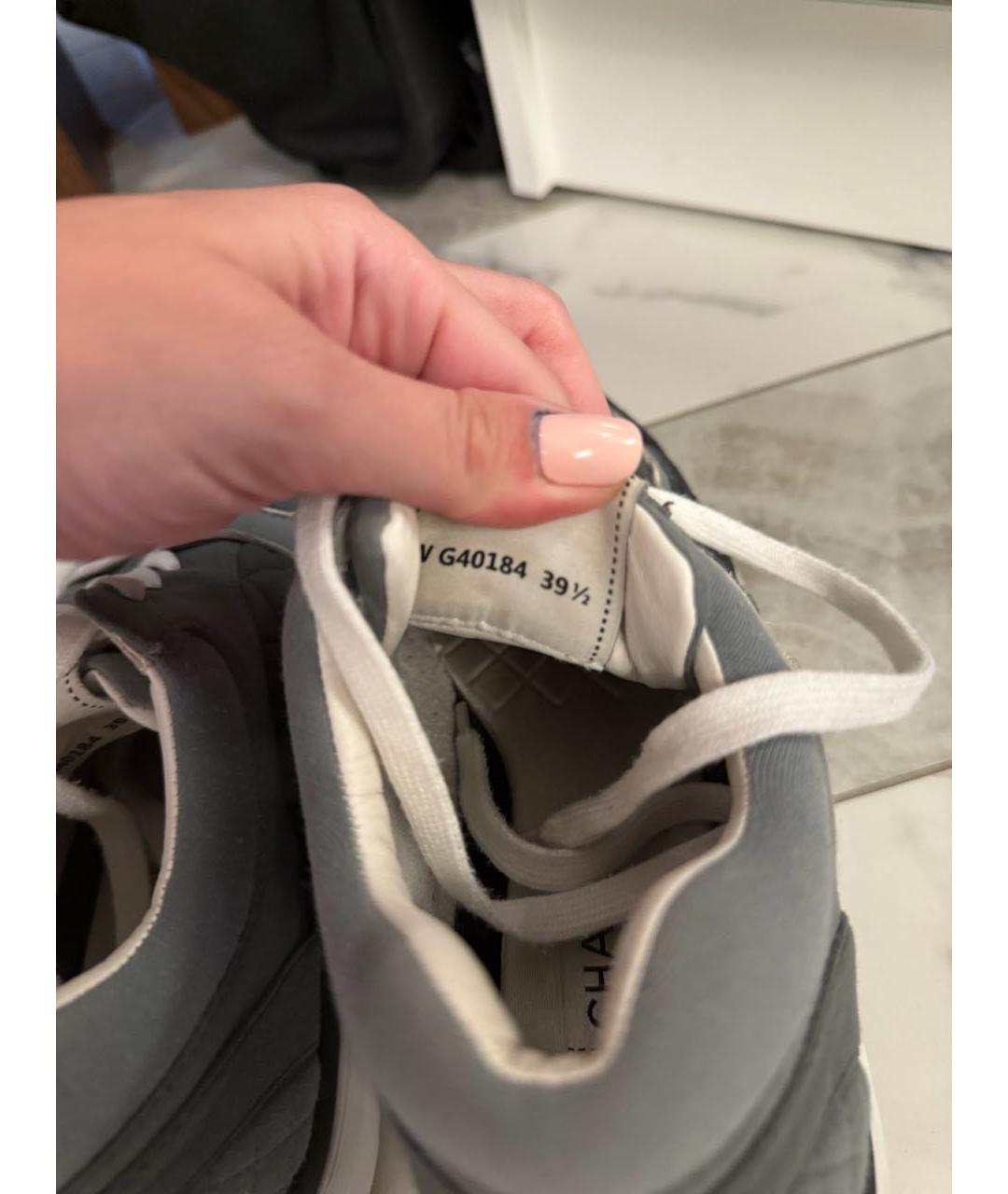 CHANEL Серые кроссовки, фото 5