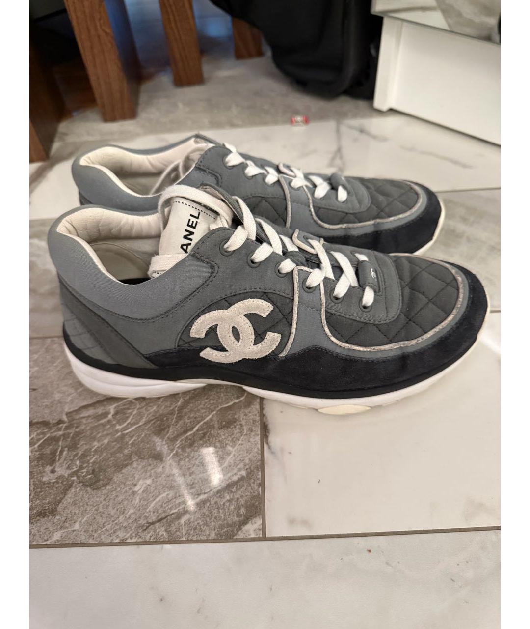 CHANEL Серые кроссовки, фото 7