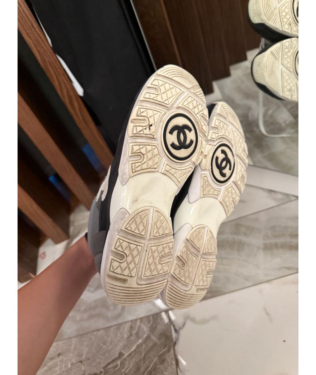 CHANEL Серые кроссовки, фото 6
