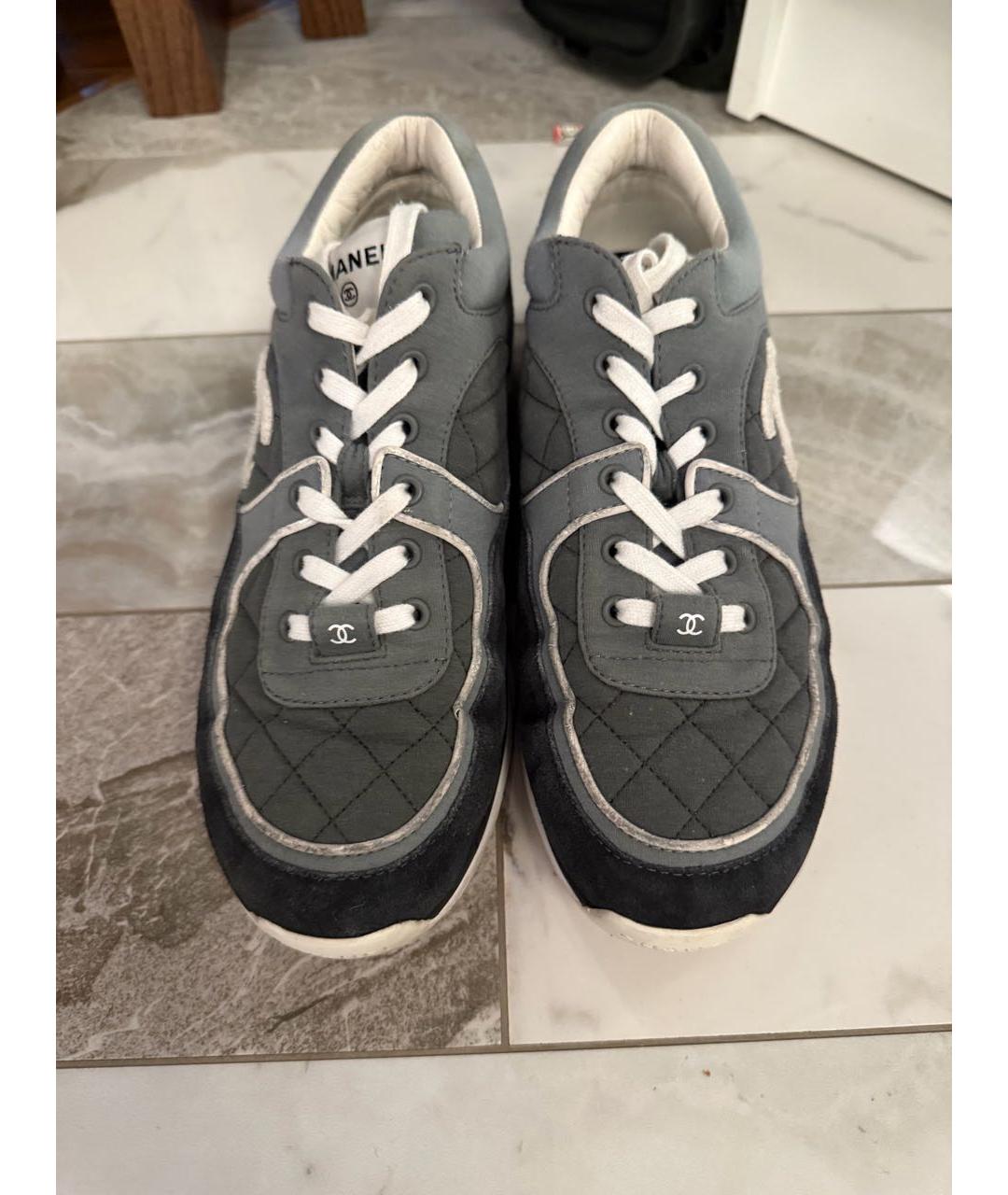 CHANEL Серые кроссовки, фото 2