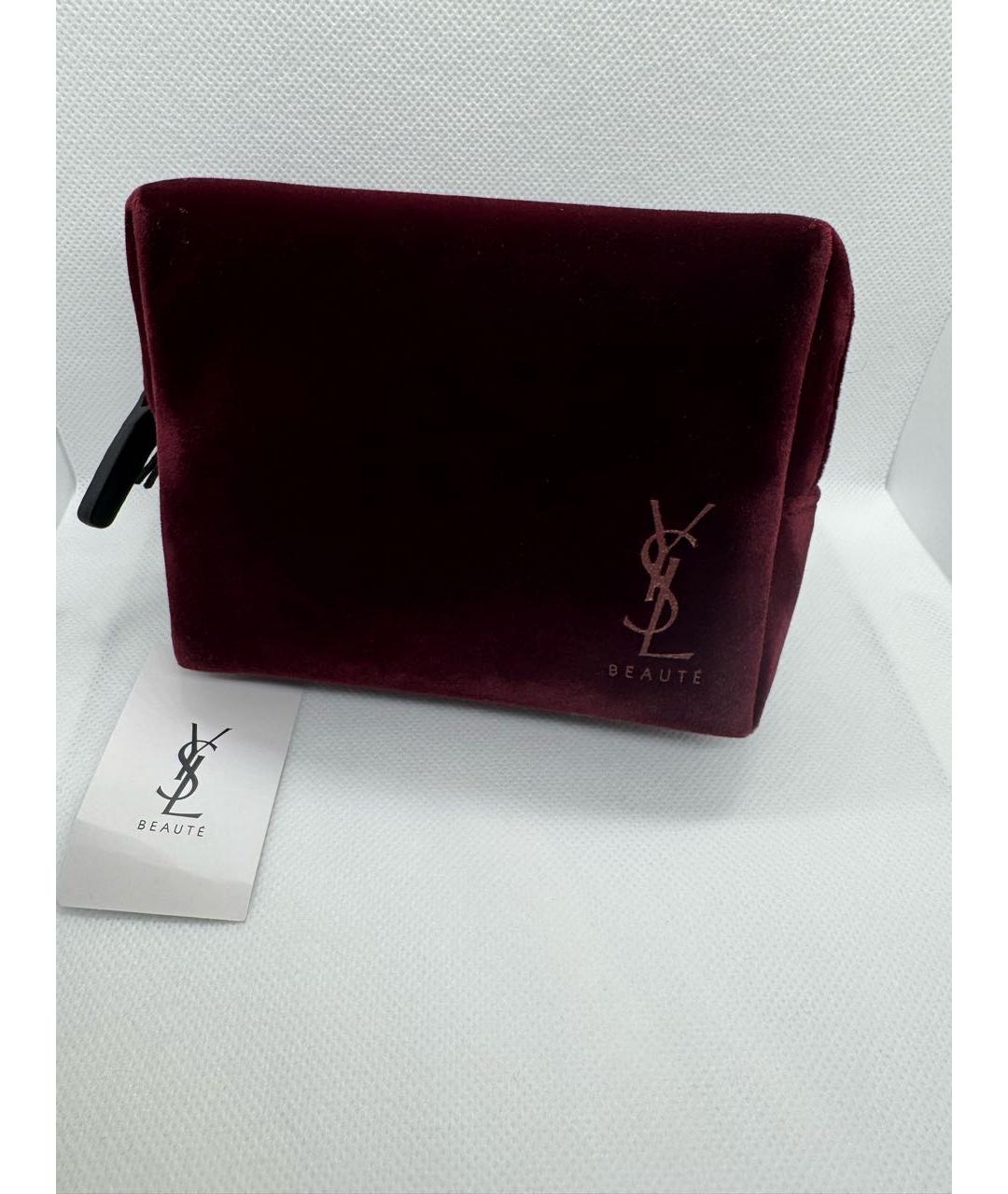 YVES SAINT LAURENT BEAUTY Бордовая косметичка, фото 2