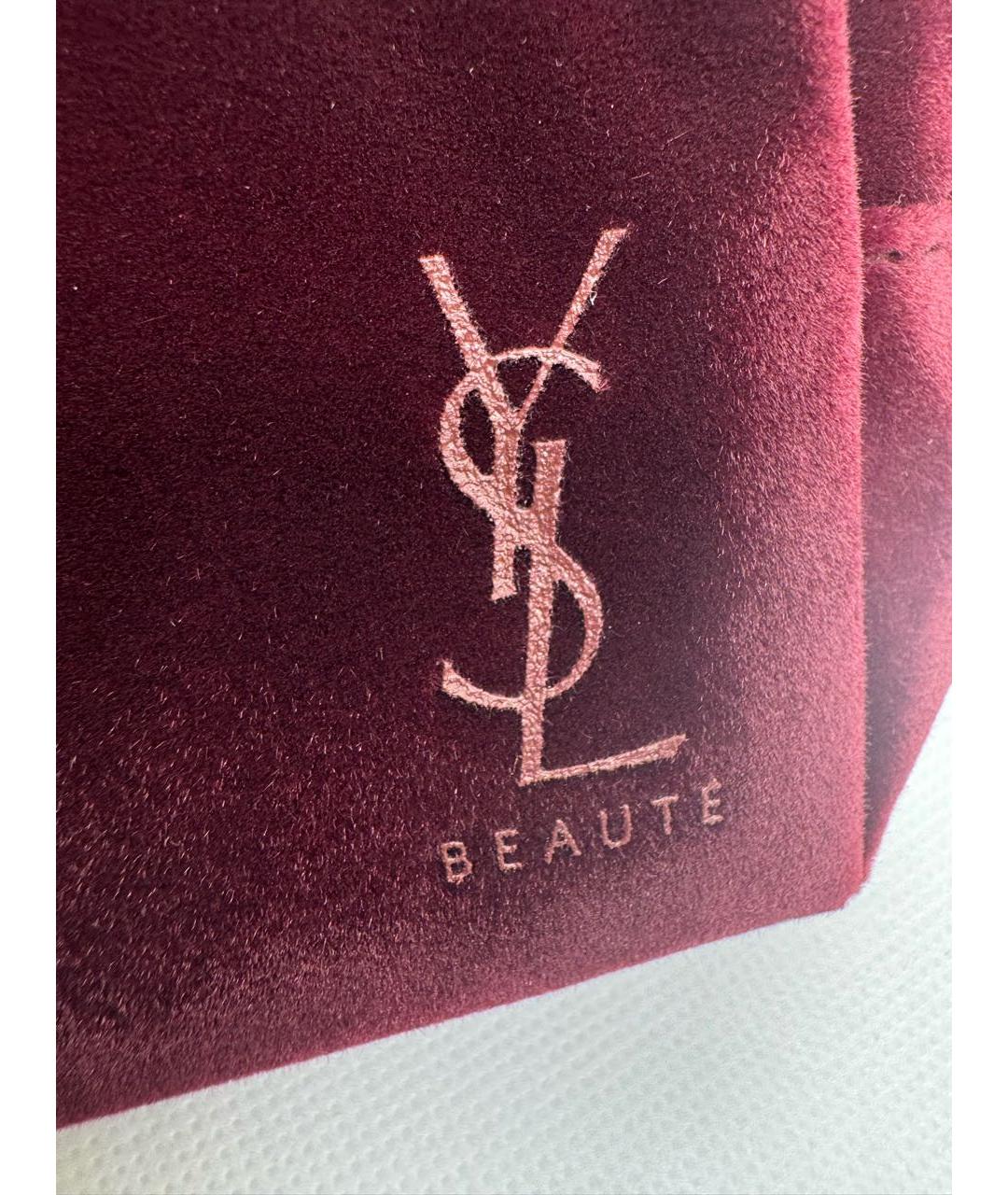 YVES SAINT LAURENT BEAUTY Бордовая косметичка, фото 3