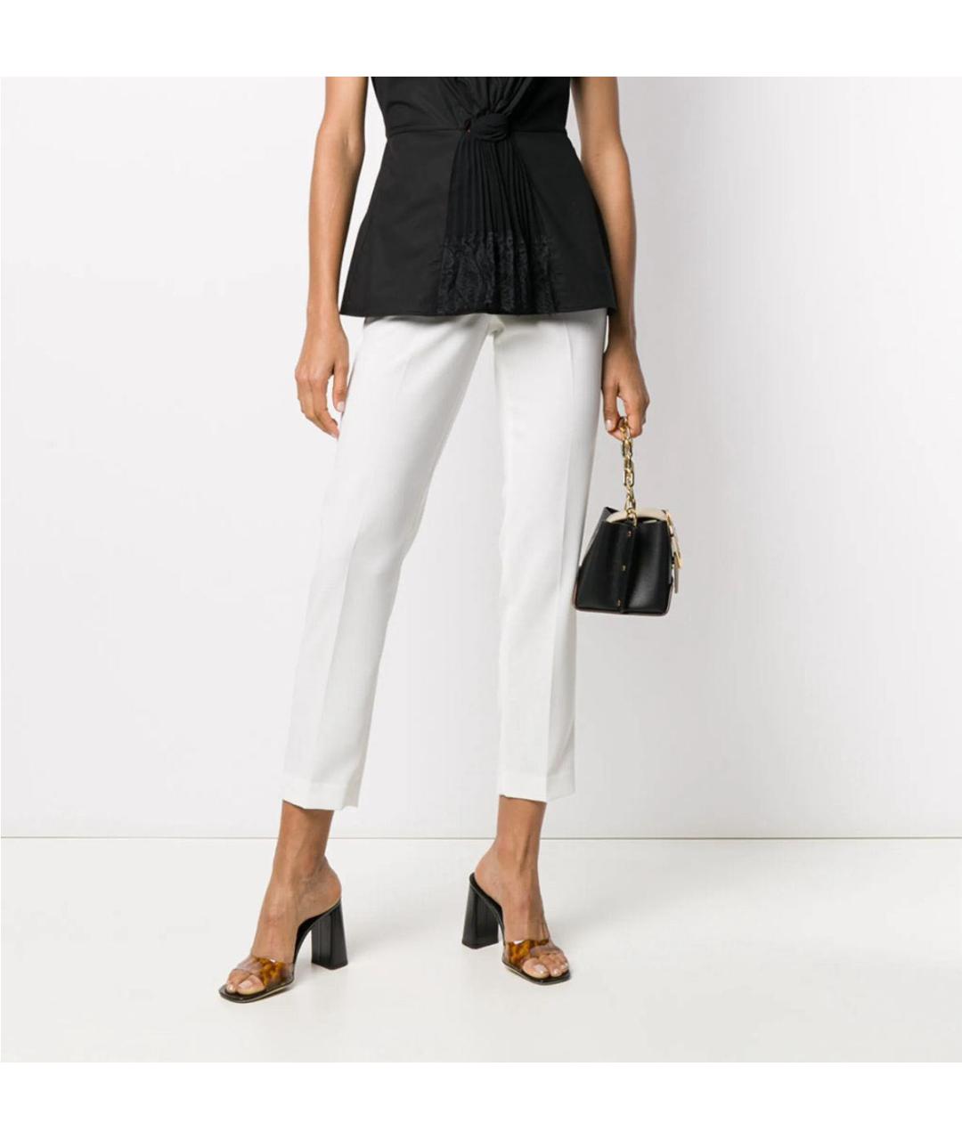 ERMANNO SCERVINO Белые брюки узкие, фото 3