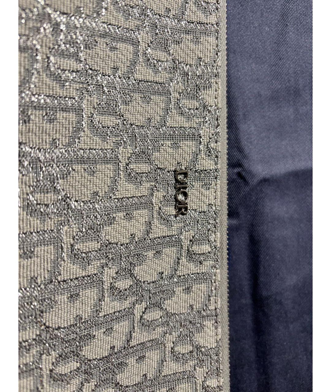 CHRISTIAN DIOR Серая барсетка, фото 8
