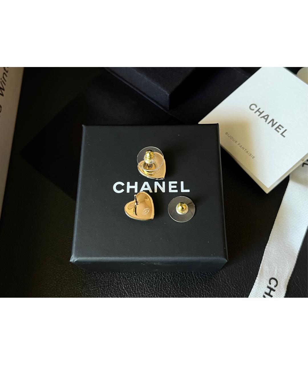 CHANEL Черные серьги, фото 3
