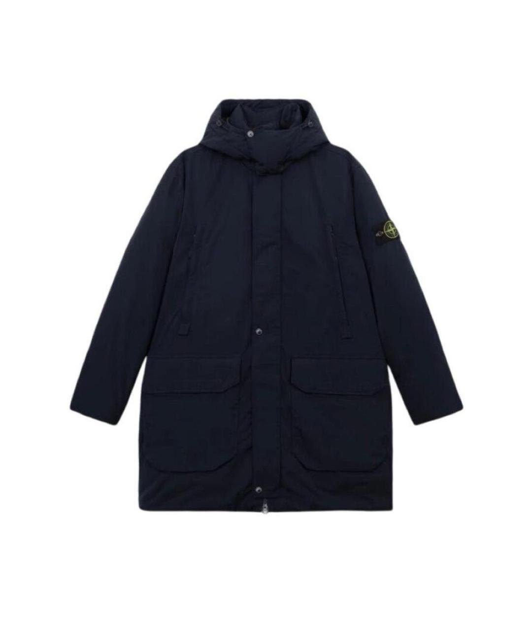 STONE ISLAND Темно-синяя парка, фото 1