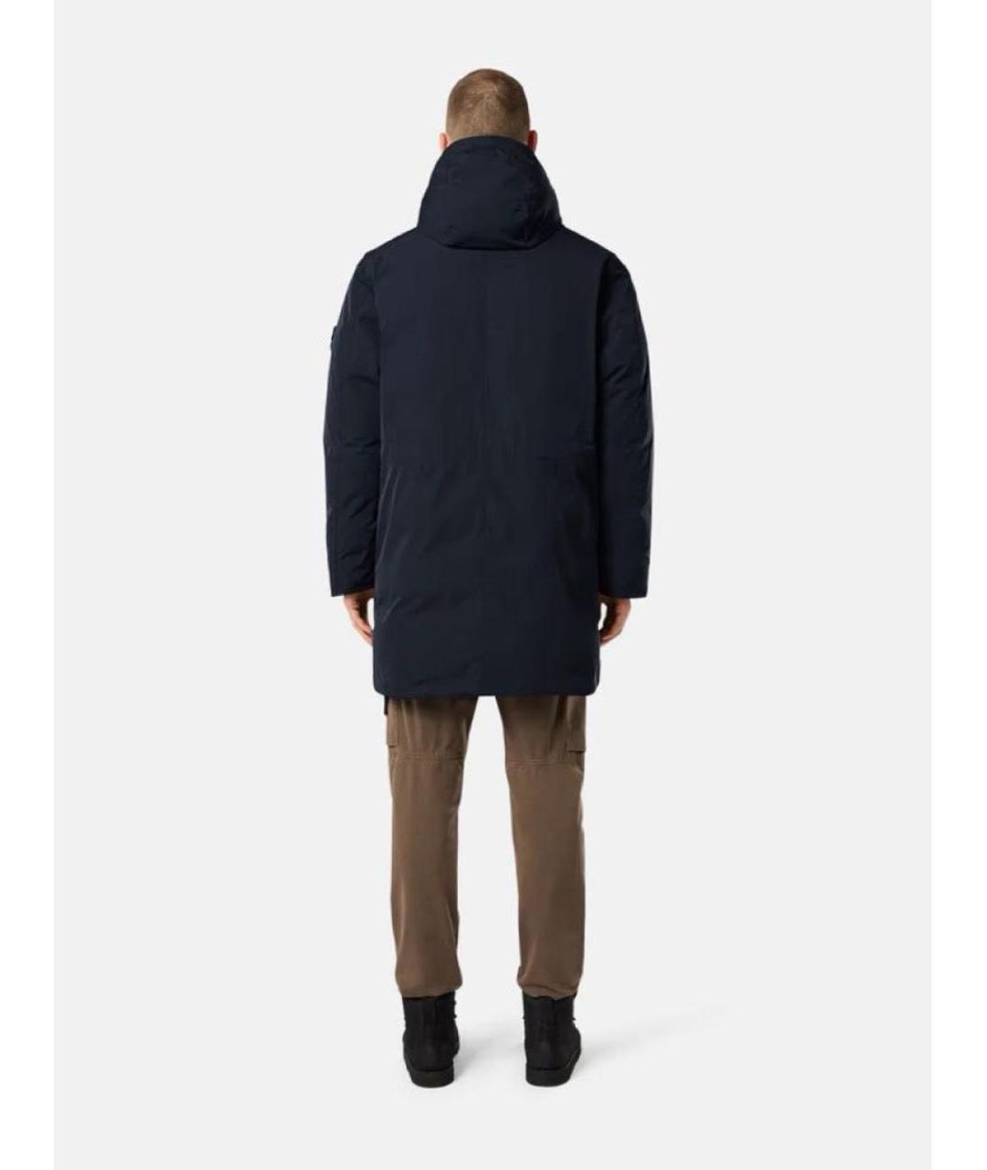 STONE ISLAND Темно-синяя парка, фото 4