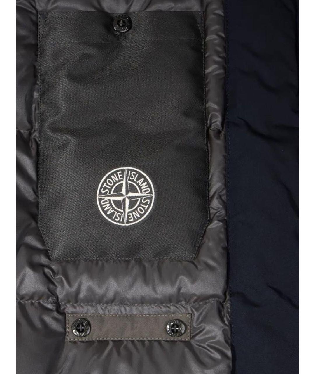 STONE ISLAND Темно-синяя парка, фото 6